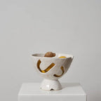 Atelier von Ehren Obstschale mit Loechern weiss