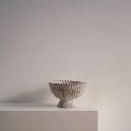 Schwere große runde Schüssel mit Struktur - erhöht Atelier von Ehren