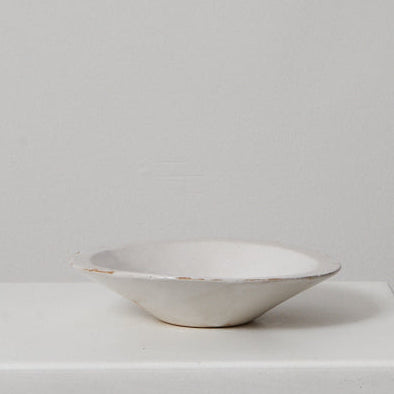 Konische Schale weiss beige Atelier von Ehren