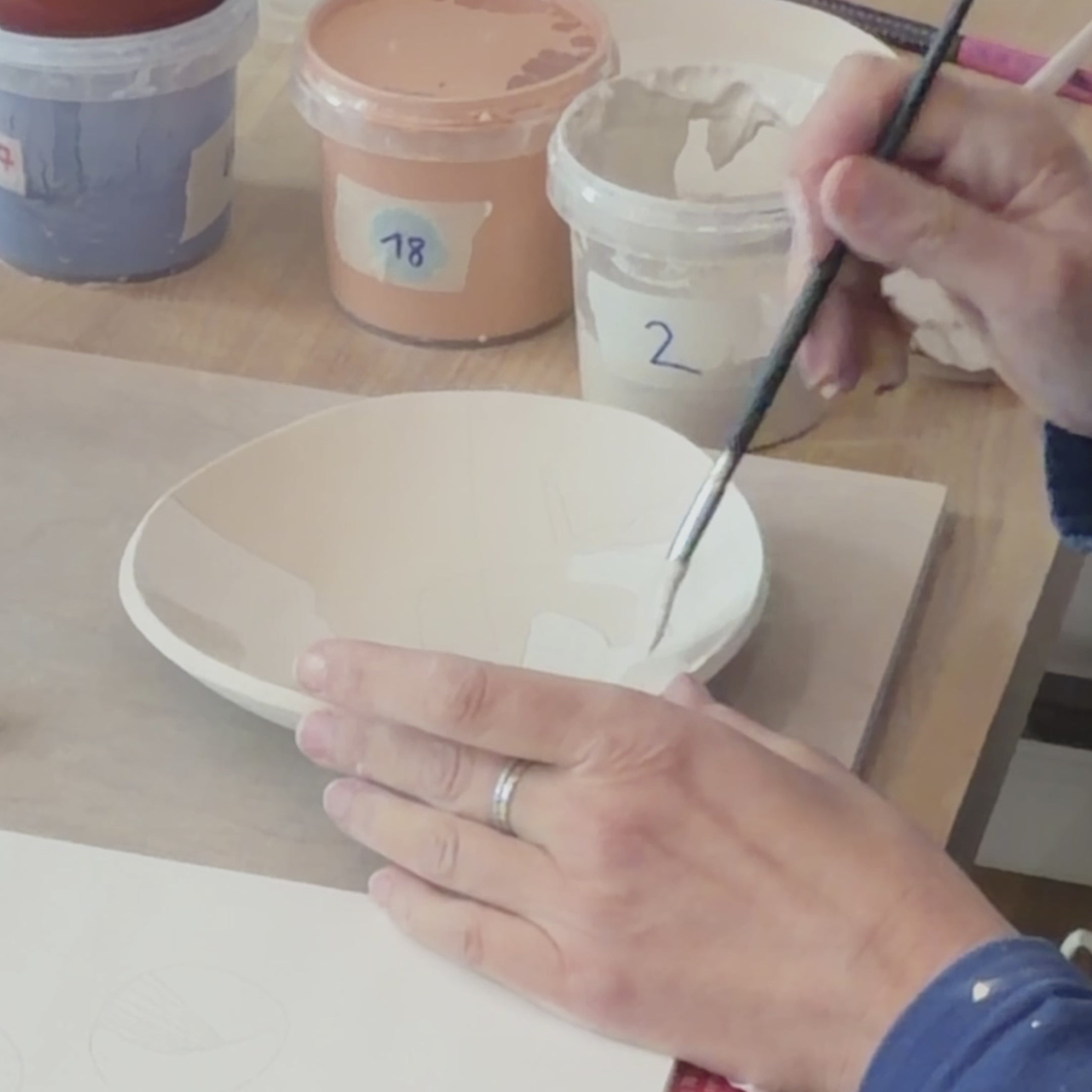 Keramik bemalen - deine Obstschüssel